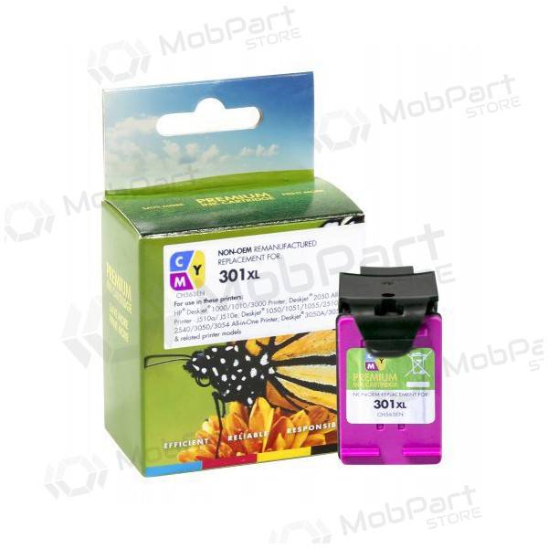 Compatibele Static Control HP 301 XL (CH564EE) driekleurige inktcartridge voor inkjetprinters, 330 pagina's.