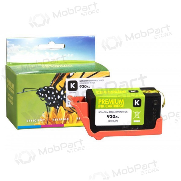 Huismerk Static Control HP 920XL CD975AE, zwarte inktcartridge voor inkjetprinters, 1200 pagina's.
