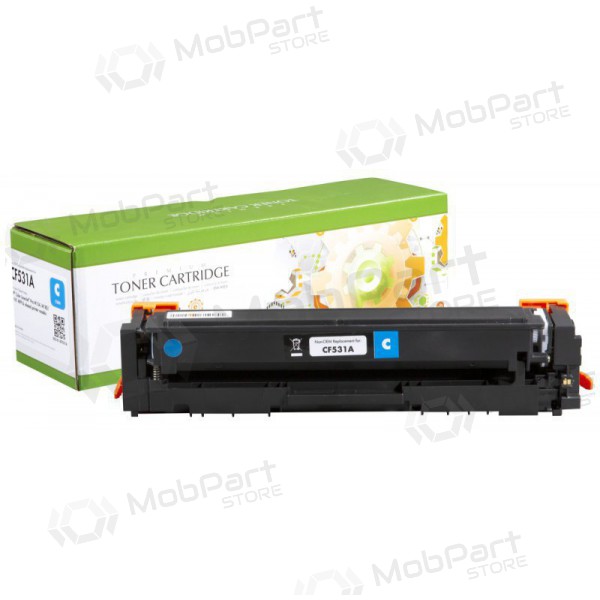 Compatibele Static Control HP 205A (CF531A) cyaan laserprinter cartridge met nieuwe chip, 900 pagina's.