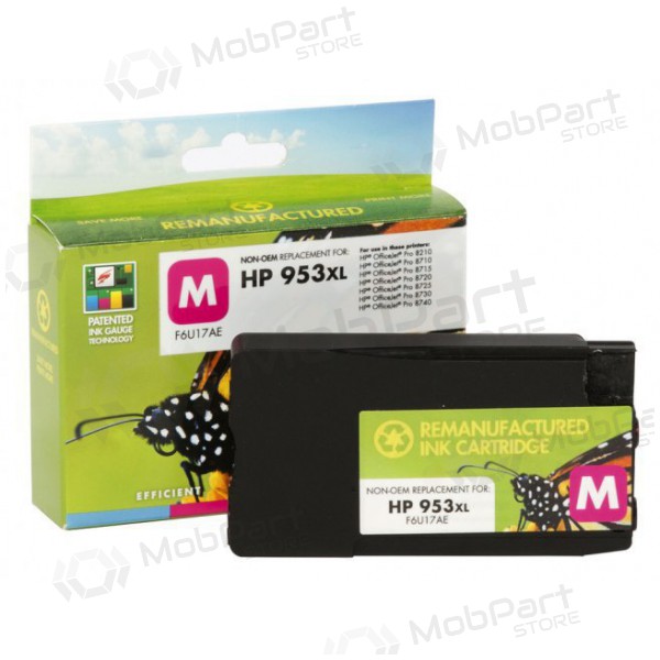 Compatibele Static Control HP 953XL (F6U17AE) magenta inktcartridge met nieuwe chip, 1600 pagina's.