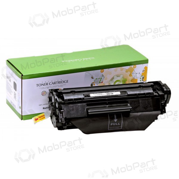 Compatibele Static Control zwarte tonercartridge voor HP Q2612A/CRG103/303/703/FX-10 laserprinters, 2000 pagina's.