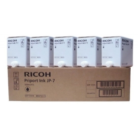 Ricoh JP-7 (817219) (5 stuks per doos) Inktcartridge, Zwart