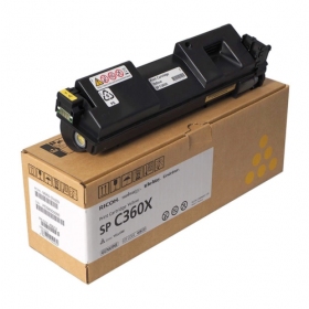 Ricoh SP C360X (408253) lasercartridge, geel