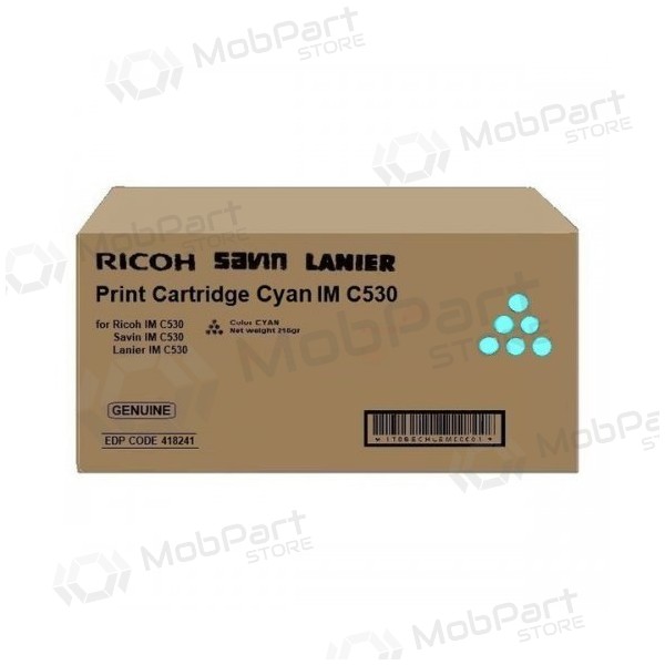 Ricoh IMC530 (418241), blauwe cartridge voor laserprinters, 18000 pagina's