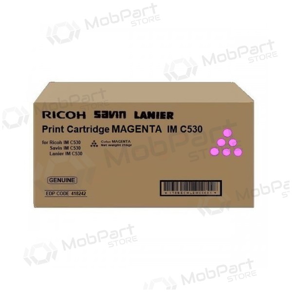 Ricoh IMC530 (418242), Magenta cartridge voor laserprinters, 18000 pagina's