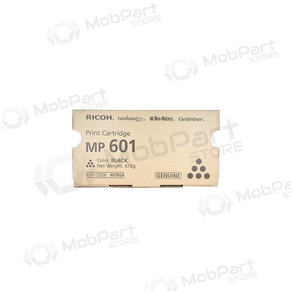 Ricoh MP601 (407824), zwart patroon voor laserprinters, 25000 pagina's.