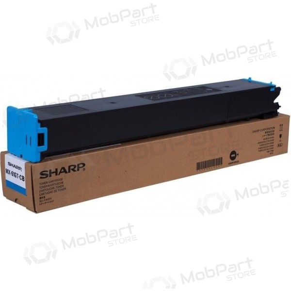 Sharp MX-61GT-CB (MX61GTCB) lasercartridge, cyaan