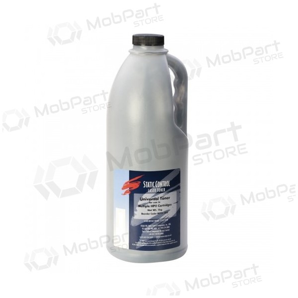Static Control Tonercartridge poeder HP Q2612A Q5949A/X Q7553A/X Q1338A CE505A/X Q5942A/X Zwart, 1kg.