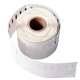 TopJet Etikettenrol Zwart op Wit, 54x101mm, 220 Stickers, compatibel met Dymo 99014 (S0722430)